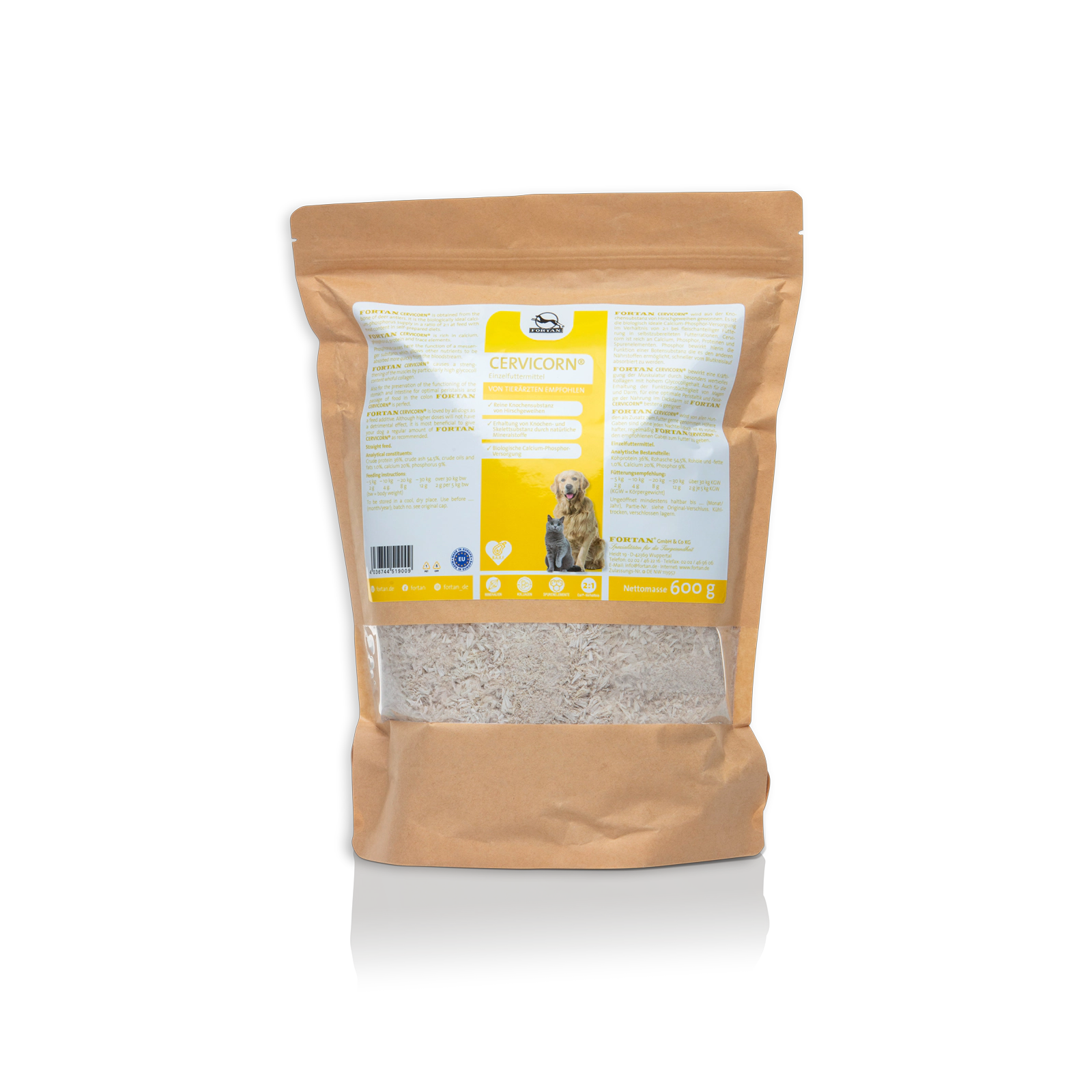 Cervicorn® für Hunde Fortan cervicorn: Einzelfuttermittel - 600 g Beutel