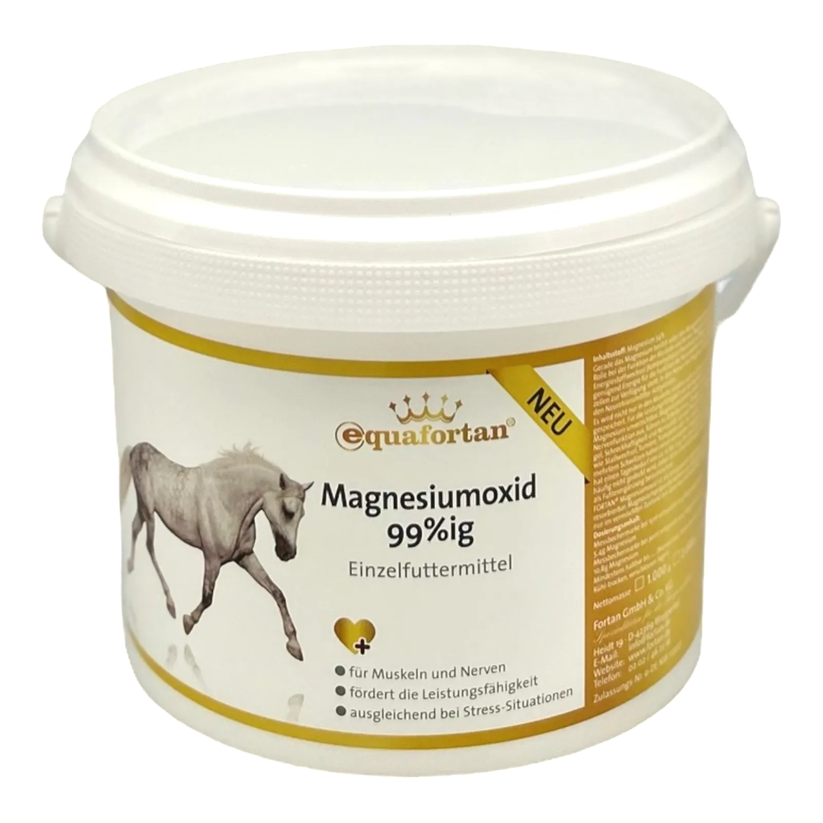 equafortan® Magnesium Oxide for Horses equafortan magnesium oxide 99%: straight feed - bucket