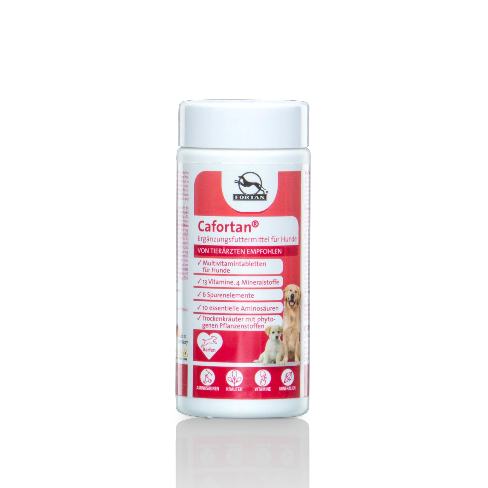 Fortan Cafortan: Ergänzungsfutter für Hunde - 90 g Dose