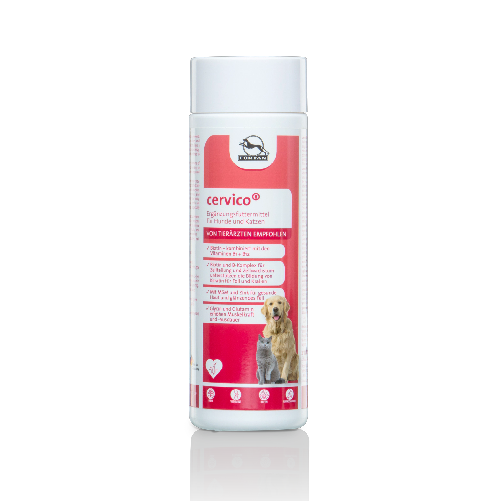 Cervico® für Hunde und Katzen Fortan cervico: Ergänzungsfutter für Hunde und Katzen - 300 g Dose