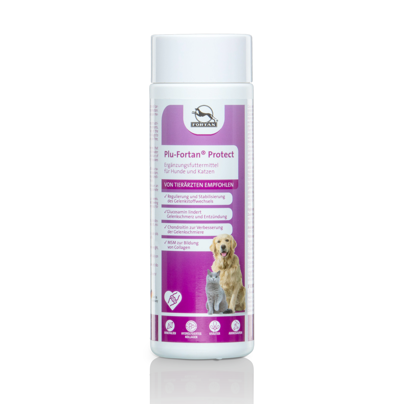 Plu-Fortan Protect for Dogs and Cats Fortan Plu-Fortan Protect: Ergänzungsfutter für Hunde und Katzen - 350 g Dose
